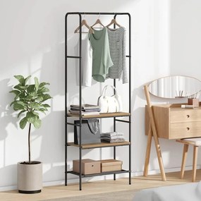 vidaXL Ράφι Ρούχων Artisan Oak 60 x 30 x 171 εκ Επεξεργασμένο ξύλο
