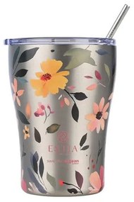 Estia Θερμός - Κούπα Coffee Mug Save the Aegean 350ml Silver Botanic 01-31787