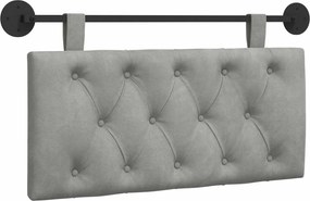 vidaXL Κρεμαστό Κεφαλάρι Ανοιχτό γκρι Βελούδο