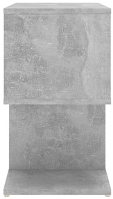 Κομοδίνα 2 τεμ. Γκρι Σκυροδέματος 50x30x51,5 εκ από Μοριοσανίδα - Γκρι