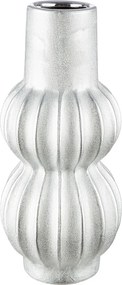 Βάζο Κεραμικό Ασημί Χρώμα D14X30Cm D14X30Cm