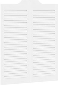 vidaXL Πόρτες Swing Λευκό 100 x 40 cm Μασίφ Ξύλο Πεύκου