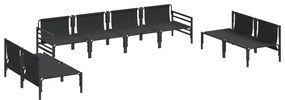 vidaXL Σετ Καναπέ Κήπου 8 pcs Ανθρακί Ατσάλι