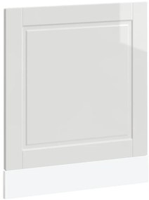 vidaXL Πίνακας πλυντηρίου πιάτων Porto Γυαλ. Λευκό 60x1,5x67 εκ.