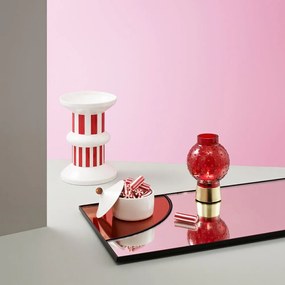 Κηροπήγιο Ρεσώ Story Lollipop Red Normann Copenhagen Μέταλλο,Γυαλί