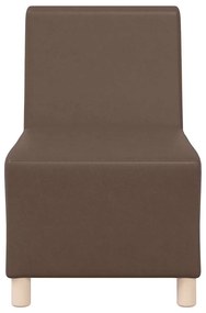 vidaXL Μοναδικός Καναπές χωρίς Χερούλια 2 pcs Καφέ 55 x 74 x 82 εκ.