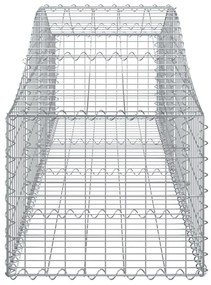 vidaXL Συρματοκιβώτια Τοξωτά 11 τεμ. 200x50x40/60 εκ. Γαλβαν. Ατσάλι