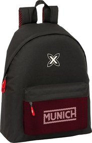 Σχολική Τσάντα Munich Vulcan Μαύρο 33 x 42 x 15 cm