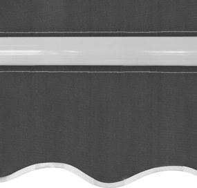 vidaXL Τέντα Αναδιπλούμενη Χειροκίνητη Ανθρακί 400 εκ.