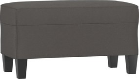 vidaXL Πάγκος Γκρι 70 x 35 x 41 εκ. από Συνθετικό Δέρμα