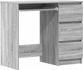 vidaXL Γραφείο Γκρι Sonoma 90x45x76 εκ. από Επεξεργασμένο Ξύλο