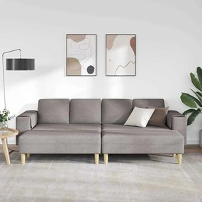 vidaXL Σετ Καναπέ 3 pcs Taupe ύφασμα