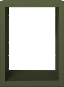 vidaXL Ράφι Καυσόξυλων Πράσινη 60x40x80 εκ. Ατσάλινο