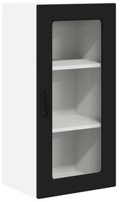 vidaXL Ραφιέρα τοίχου LUCCA 2 pcs Μαύρο 40 x 31 x 80 εκ.
