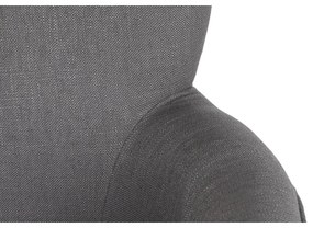 Πολυθρόνα DKD Home Decor Έλατο πολυεστέρας Σκούρο γκρίζο (66 x 70 x 88 cm)