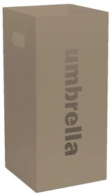 Ομπρελοθήκη Τετράγωνη 24-103 22x22x50cm Matte Beige Pam&Co Stainless Steel