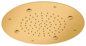 Almar Gold Brushed PVD Κεφαλή εντοιχισμού οροφής 2 ροών