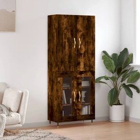 vidaXL Ντουλάπι Καπνιστή Δρυς 69,5x34x180 εκ. από Επεξεργασμένο Ξύλο