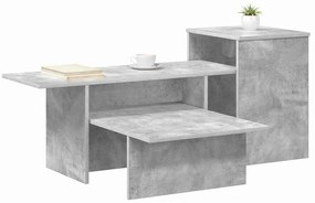 vidaXL Τραπέζι κονσόλας Σκυρόδεμα Γκρι 91,5 x 35 x 38,5 εκ