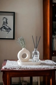 Stewehome Διακοσμητικό μινιατούρα βάζο σετ από μπετόν Λευκό