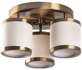 Φωτιστικό Οροφής - Πλαφονιέρα Way 942FLG1366 40x40x22cm 3xE27 40W Gold-Cream Opviq