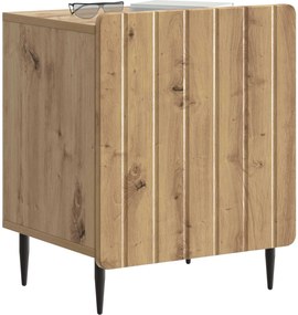 vidaXL Κομοδίνο Artisan Δρυς 43 x 34,5 x 52 εκ Επεξεργασμένο Ξύλο