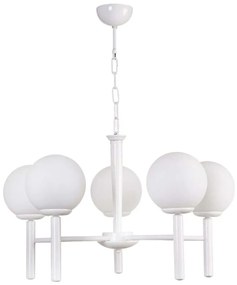 Φωτιστικό Οροφής 534LUN5818 64x75cm 5xE27 40W White Opviq