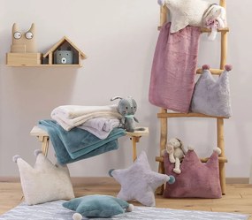 Βρεφική Κουβέρτα Αγκαλιάς Rabbit Fur Hug Grey 80x110 - Nef-Nef Homeware