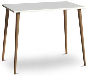 Γραφείο Fiona Megapap από μελαμίνη χρώμα λευκό 90x55x75εκ.-GP022-0007,2