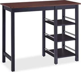 vidaXL Σετ Επίπλων Μπαρ 3 τεμ. Μαύρο από MDF
