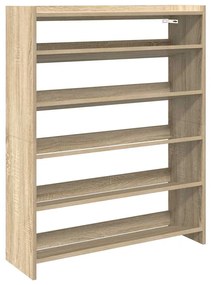 ΡΑΦΙ ΠΑΠΟΥΤΣΙΩΝ  SONOMA OAK 80X25X100 CM ΚΑΤΑΣΚΕΥΑΣΜΕΝΟ ΞΥΛΟ 859898