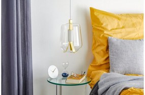 Κρεμαστό Φωτιστικό Οροφής LED 8W Dimmable Triac Φυσητό Γυαλί Μέταλλο Ορείχαλκος Luisa S1 Prandina-1C51000111201-Λευκό 1C51000111201