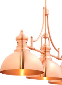 Κρεμαστό Πολύφωτο Platino 122,5cm Χάλκινο