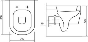 Olympia Tutto Evo Rimless - Κρεμαστή λεκάνη