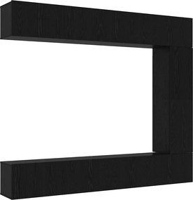 vidaXL Σετ επίπλου τηλεόρασης 5 pcs Μαύρη Οξυά Επεξεργασμένο ξύλο