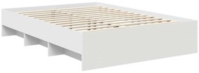 vidaXL Σκελετός Κρεβατιού Λευκό 140 x 200 cm Επεξεργασμένο ξύλο