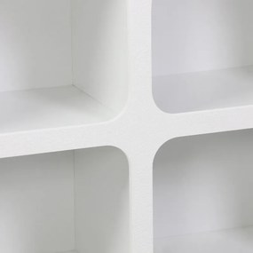 Μπουφές Emersi pakoworld με ράφια mdf σε λευκή απόχρωση 120x35x76εκ