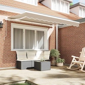 vidaXL Ύφασμα αντικατάστασης τέντας Μπεζ 350 x 250 εκ Καραβόπανο