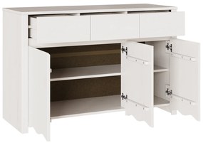 vidaXL Σύνθετο "DRAMMEN" Λευκό 114x43x75,5 εκ Ξύλο Πεύκου