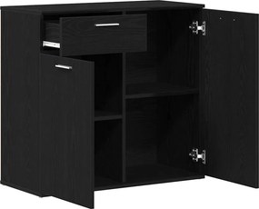 vidaXL Μπουφές από Μαύρη Δρυς 80x36x75 εκ. από Τεχνητό Ξύλο