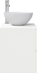 vidaXL Επιτοίχια Λεκάνη Έπιπλο Λευκό 49,5 x 41 x 64,5 εκ