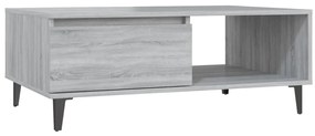 vidaXL Τραπεζάκι Σαλονιού Γκρι Sonoma 90x60x35 εκ. Επεξεργασμένο Ξύλο