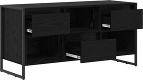 vidaXL Ντουλάπι TV Μαύρη Οξυά 100 x 36 x 49,5 εκ Επεξεργασμένο ξύλο