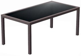 TAHITI BROWN 180Χ94Χ75εκ. ΤΡΑΠΕΖΙ ΜΕ ΤΖΑΜΙ ΠΟΛ/ΝΙΟΥ
