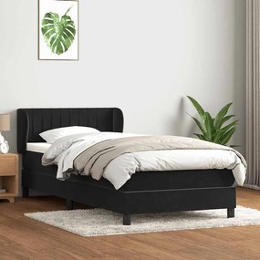 ΚΡΕΒΑΤΙ BOXSPRING ΜΕ ΣΤΡΩΜΑ ΜΑΥΡΟ 90X210 ΕΚ. ΒΕΛΟΥΔΙΝΟ 3317681