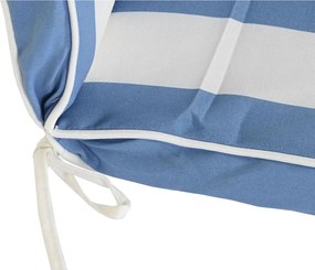Μαξιλάρι έδρας DKD Home Decor Λευκό Sky μπλε 42 x 4 x 115 cm