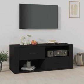 vidaXL Έπιπλο Τηλεόρασης Μαύρο 100 x 35 x 40 εκ. Επεξ. Ξύλο