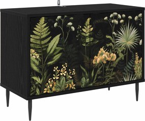 vidaXL Ντουλάπι TV RHENEN 69 x 33 x 50,5 εκ. Μαύρη Δρυς