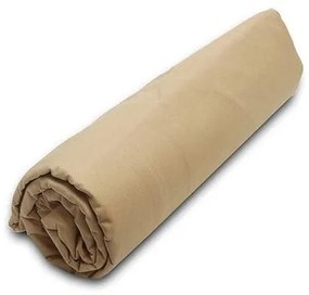 Κατωσέντονο Menta με λάστιχο 4 Beige Ημίδιπλο (120x200+20)