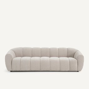 Τριθέσιος καναπές με κρεπ ταπετσαρία, Tylan